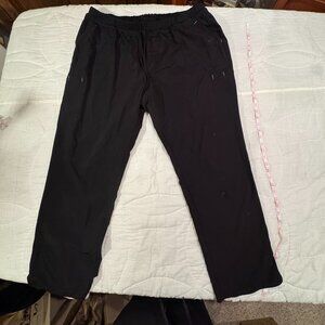 Black Scrub Pants – Drawstring Waist – Size XL